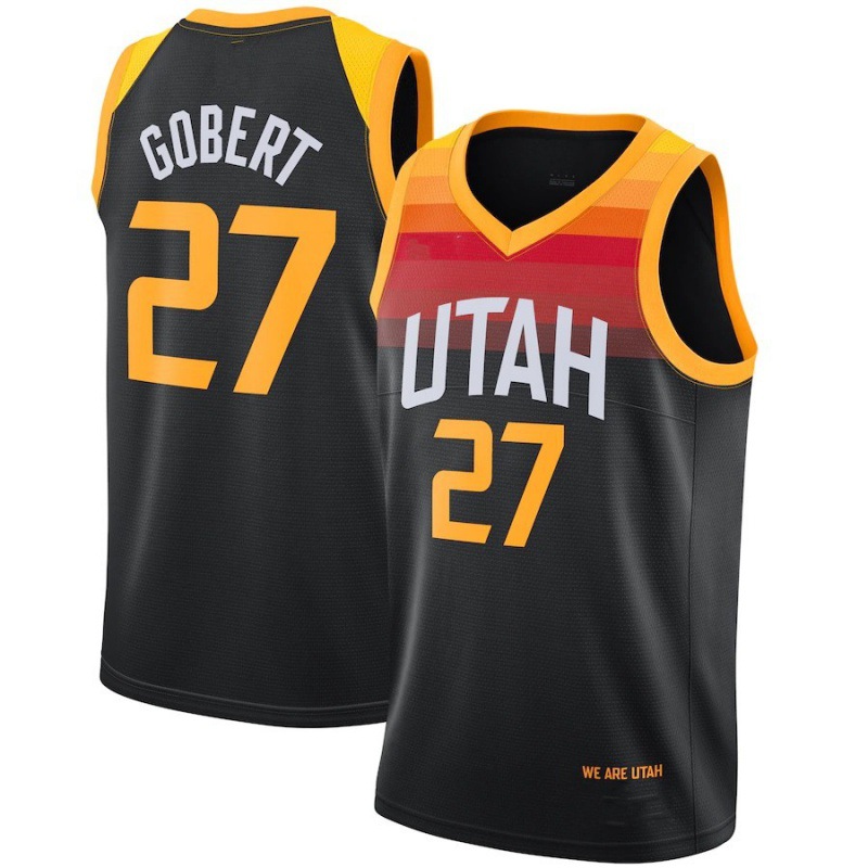 ss144-jazznba爵士队球衣#45 gobert 2021新赛季篮球服批发外贸