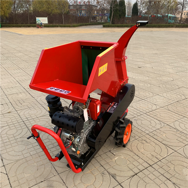 树木藤蔓碎枝机 农用玉米秸秆碎枝还田机 小型柴油树枝破碎机