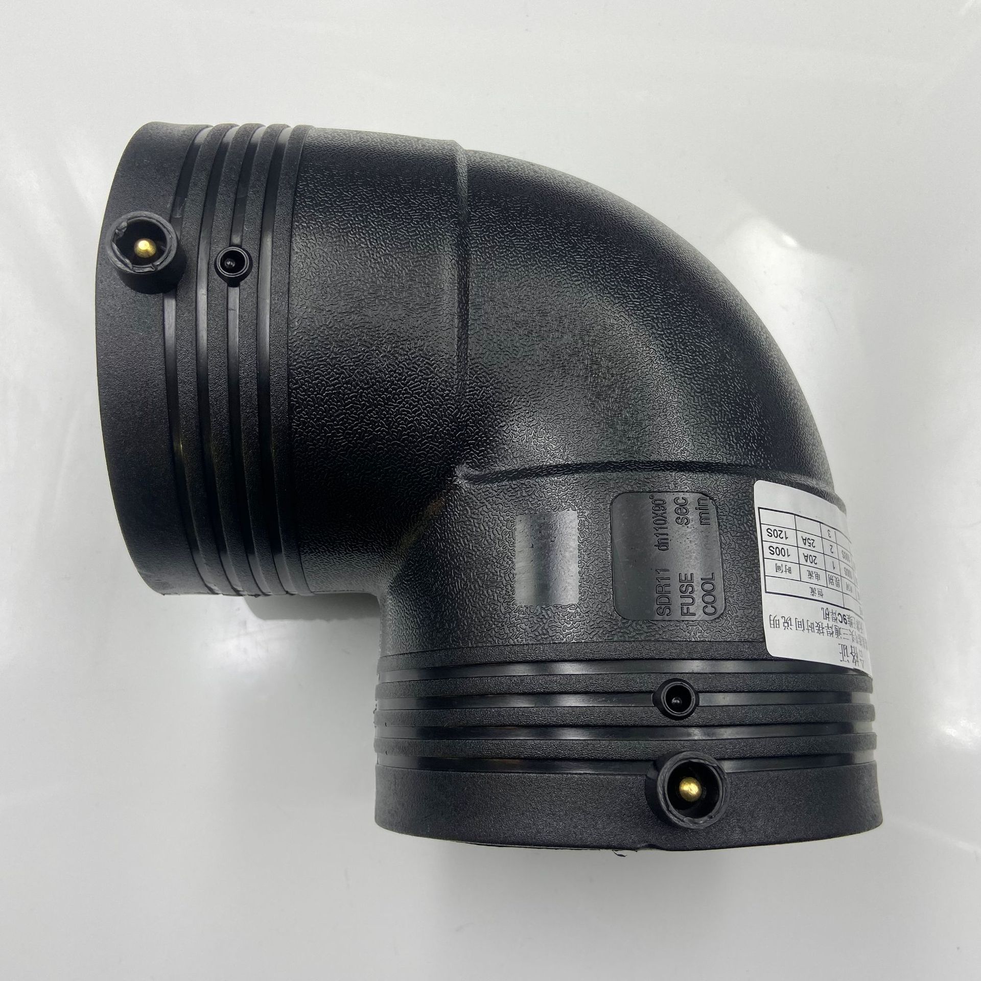 立勤pe电熔管件电熔弯头pe电热熔配件电熔90度弯头电熔等弯32-400