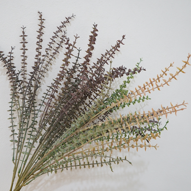 北欧仿真尤加利客厅插花配草植物墙装饰摆件摄影道具婚庆造景假花