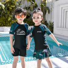 2022儿童泳衣 中小童水母潜水服沙滩度假分体可爱男童女童游泳衣