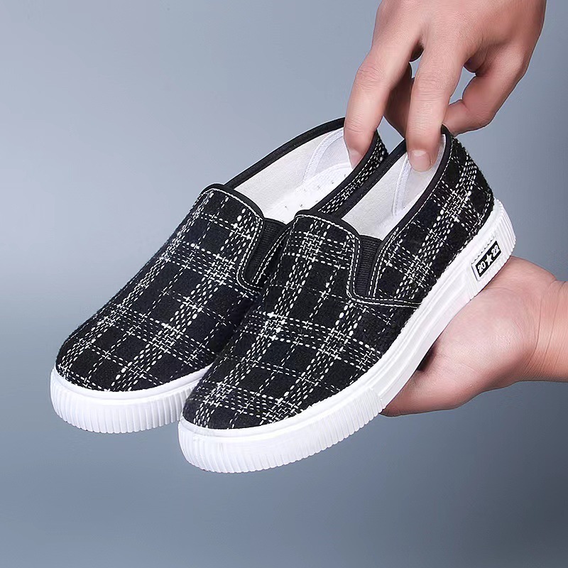 New Casual Shoes Korean Style Students' Shoes Low-Top All-Matching Comfortable Breathable Canvas Shoes Slip-on Loafers Women's Shoes