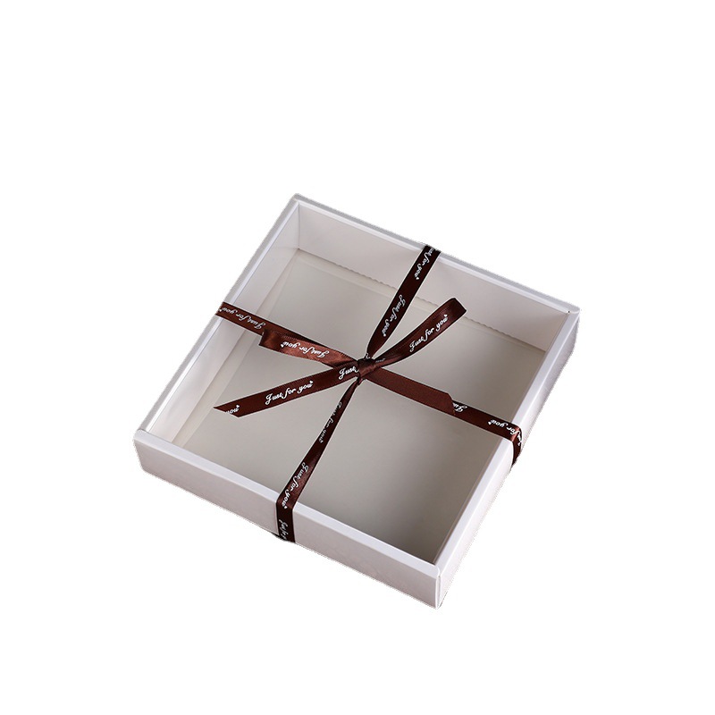Square Creative Window Gift Box Valentine's Day Gift Box Transparent Skylight Tiandigai Gift Box Wholesale