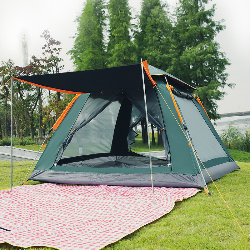 帐篷户外 全自动速开沙滩露营帐篷多人野营 四面帐篷野外帐篷