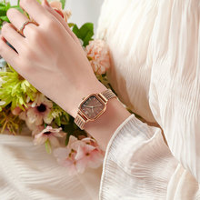 JULIUS聚利时女士手表高级感气质时尚方形防水合金手表  JA-1405
