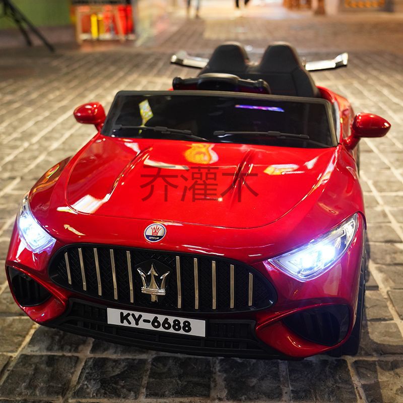 qg儿童电动车四轮四驱汽车男女小孩遥控车玩具车可坐人童车-阿里巴巴