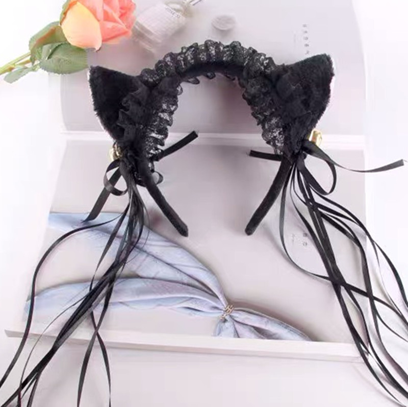 Japanese and Korean-Style Two-Dimensional Cute Maid Headband Japanese Hot Selling Cat Ears Headband Role Playing Cosplay Cat Ears