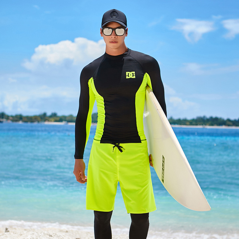 泳衣男全身长袖防晒潜水服冲浪游泳衣泳裤速干泡温泉上衣浮潜套装