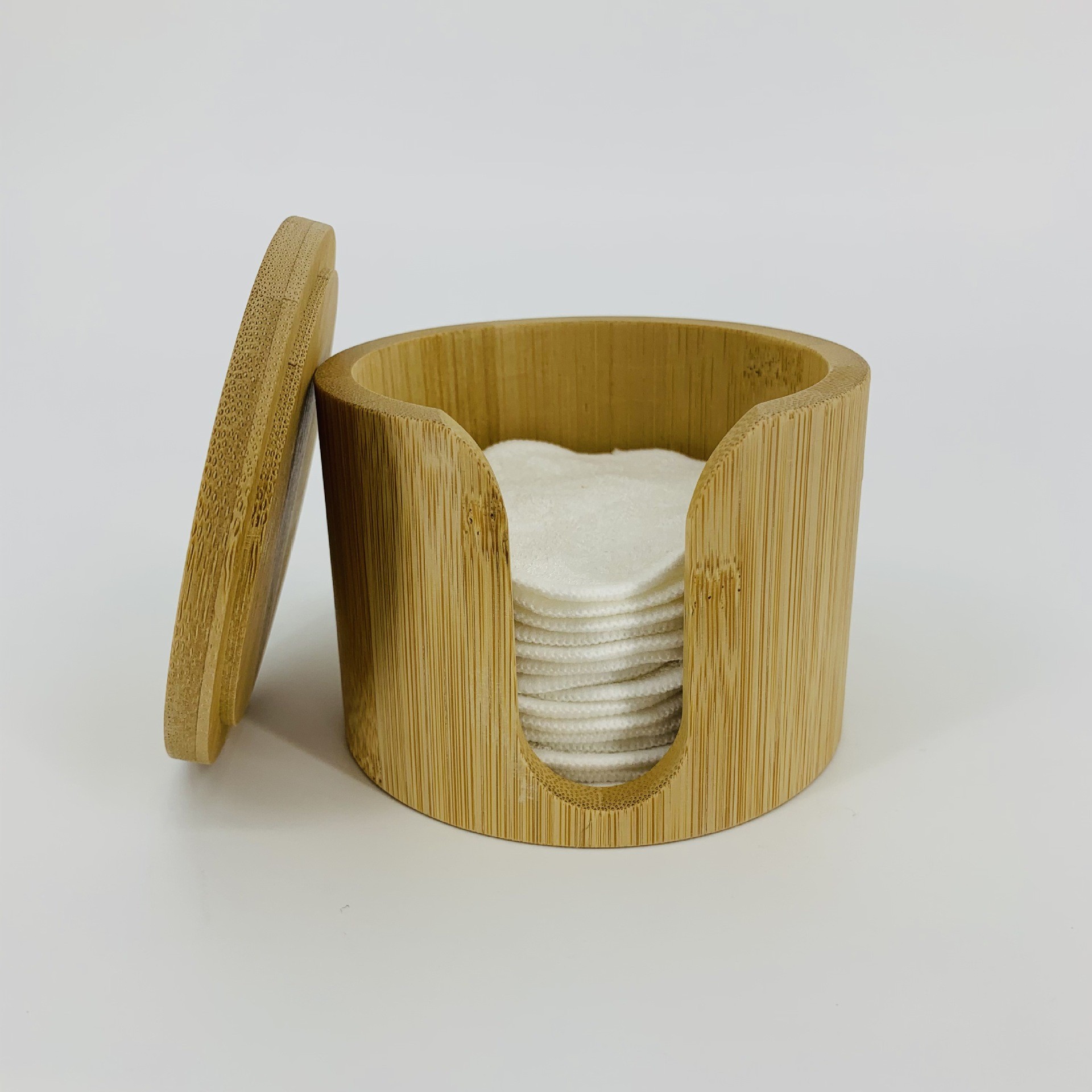 厂家批发 可定制 竹木圆桶竹制品工艺品竹质卸妆棉筒化妆棉筒