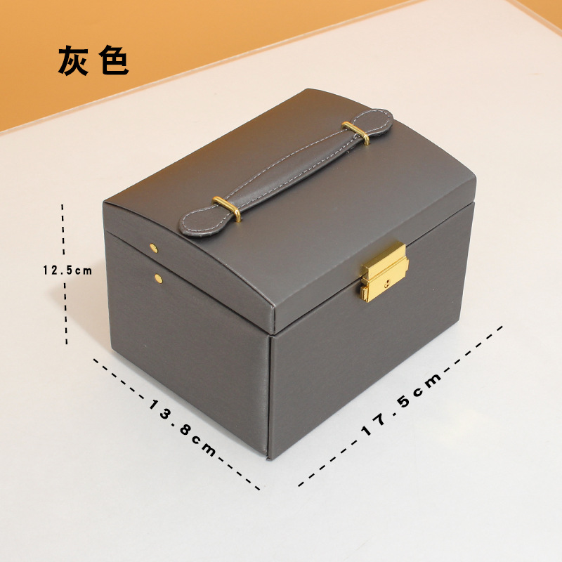 SOURCE Factory in Stock Wholesale Jewelry Box Ring Necklace Ear Stud Watch Bangle Storage Box Portable Jewelry Box