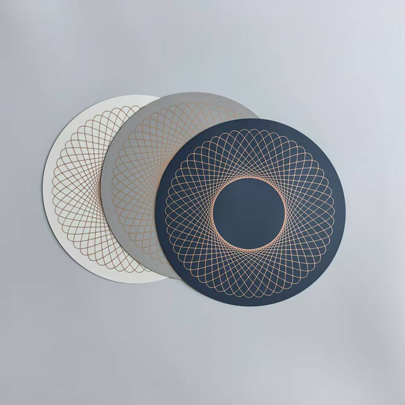 20*0.1cm圆形绕线纹耐高温230-300度硅胶电磁炉保护垫