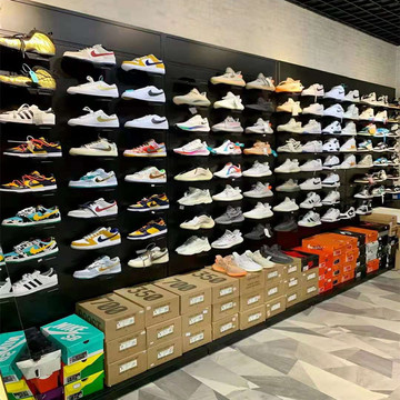 商场运动鞋展示架双面中岛架鞋托陈列架专卖店鞋店店面鞋架子直播