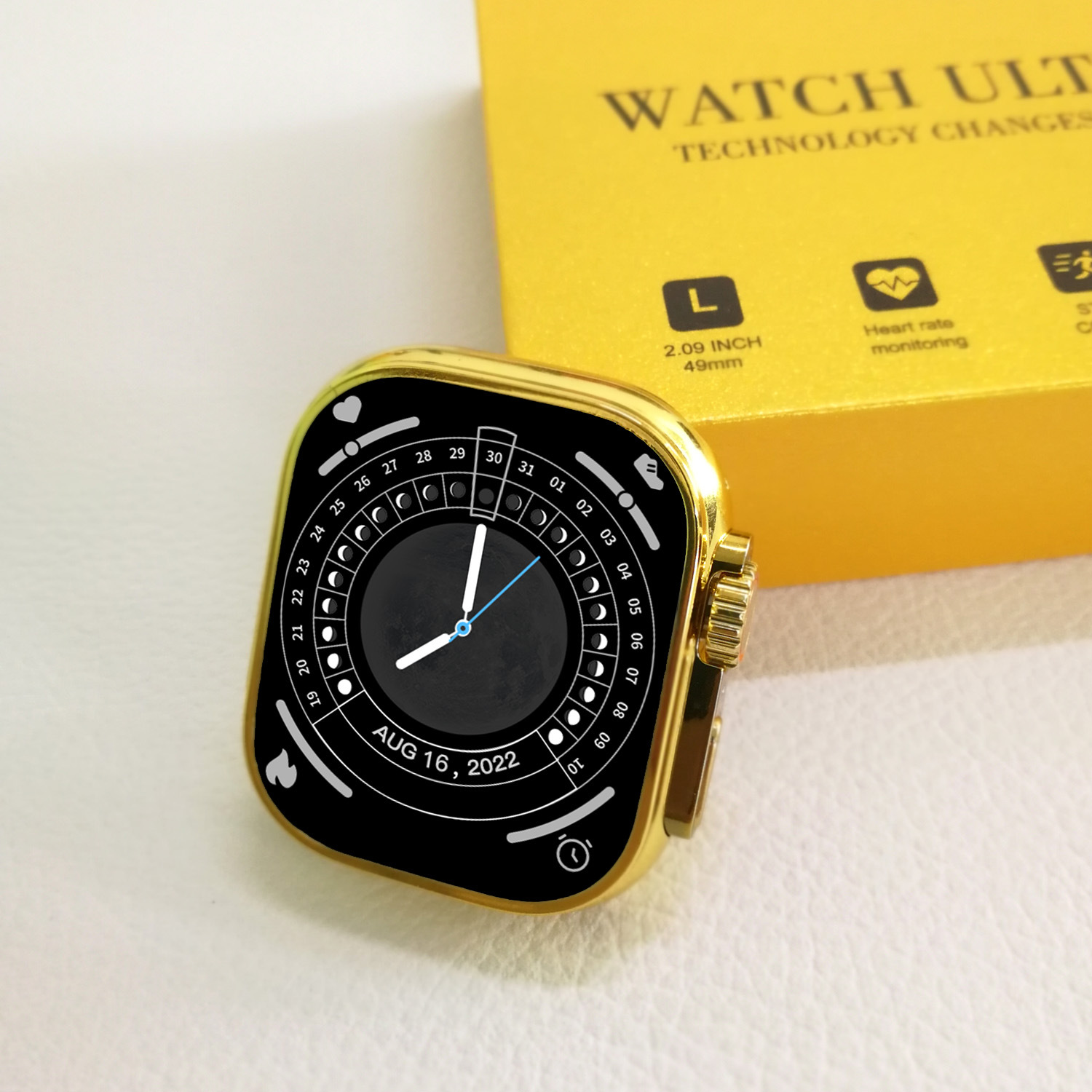 Huaqiang North S8ultra Luxury Smart Watch 2.09-Inch Screen Wireless Bluetooth Call Heart Rate Sports Watch