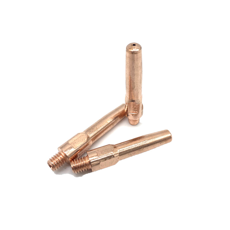二保焊导电嘴全紫铜 m6*45/40 气保焊枪导电咀焊机送丝嘴 导电嘴