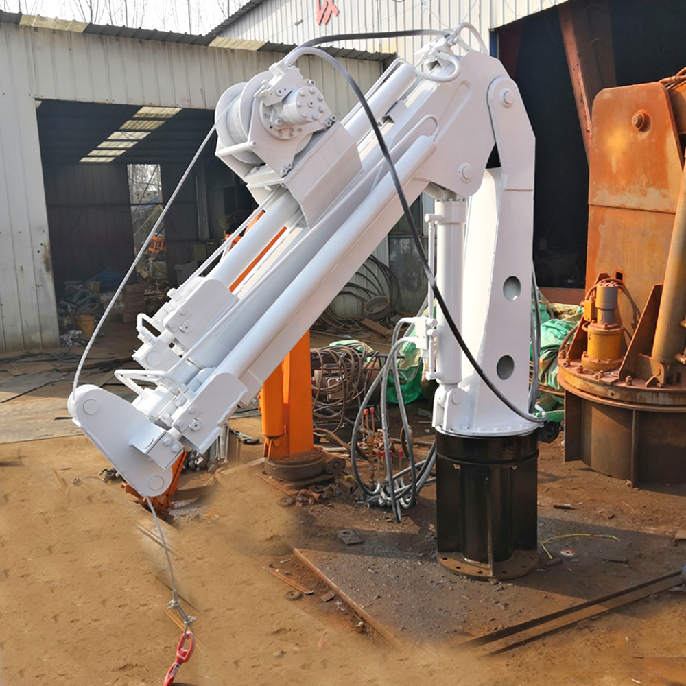 折臂式车载折臂小吊机 货车安装小型折臂吊 简易折臂吊 不占空间