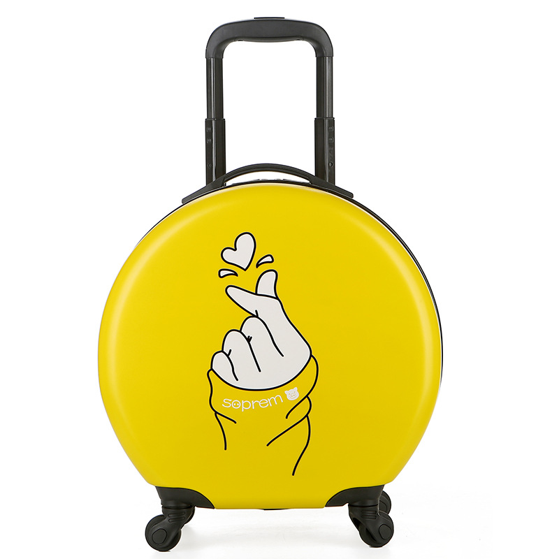 Children's Trolley Case Factory Wholesale 18-Inch Universal Wheel Men's and Women's Luggage Printed Logo Cartoon Pattern Suitcase