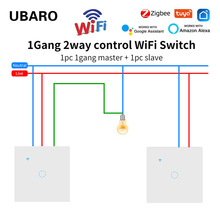 跨境货源双控智能开关欧标钢化玻璃面板ZIGBEE语音暗装86开关批发