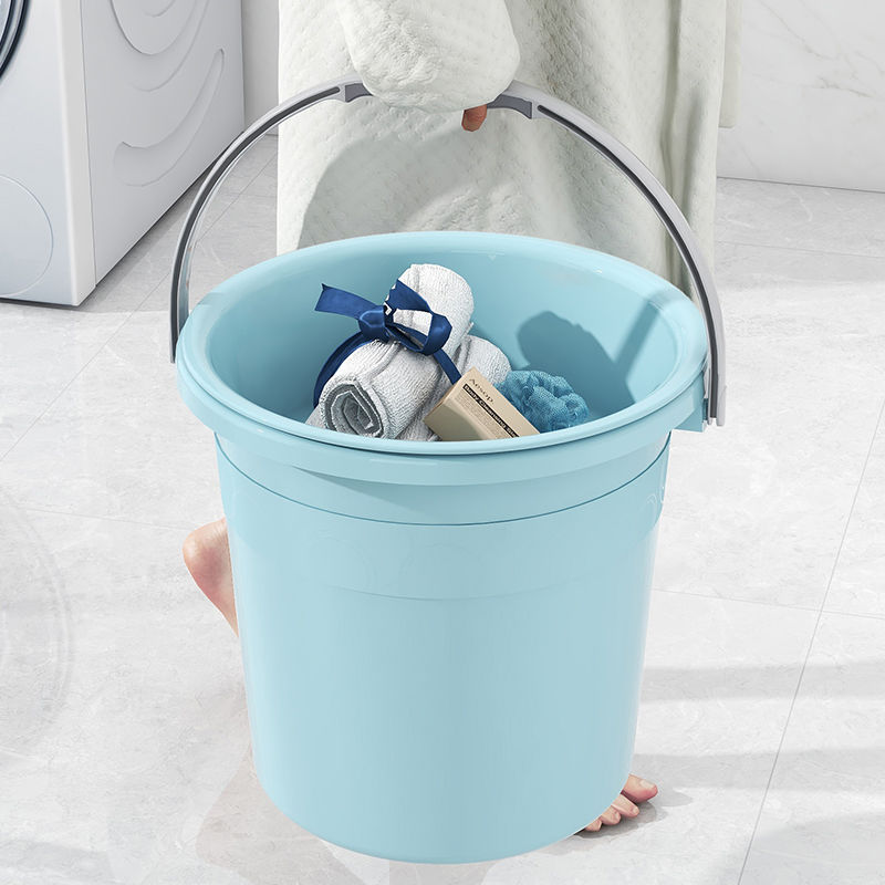 水桶批发家用手提加厚洗衣桶多功能学生宿舍桶带盖磨砂圆形装水桶