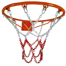 金属篮球网 加粗 防锈篮网 篮筐网 铁链子 标准网 网兜