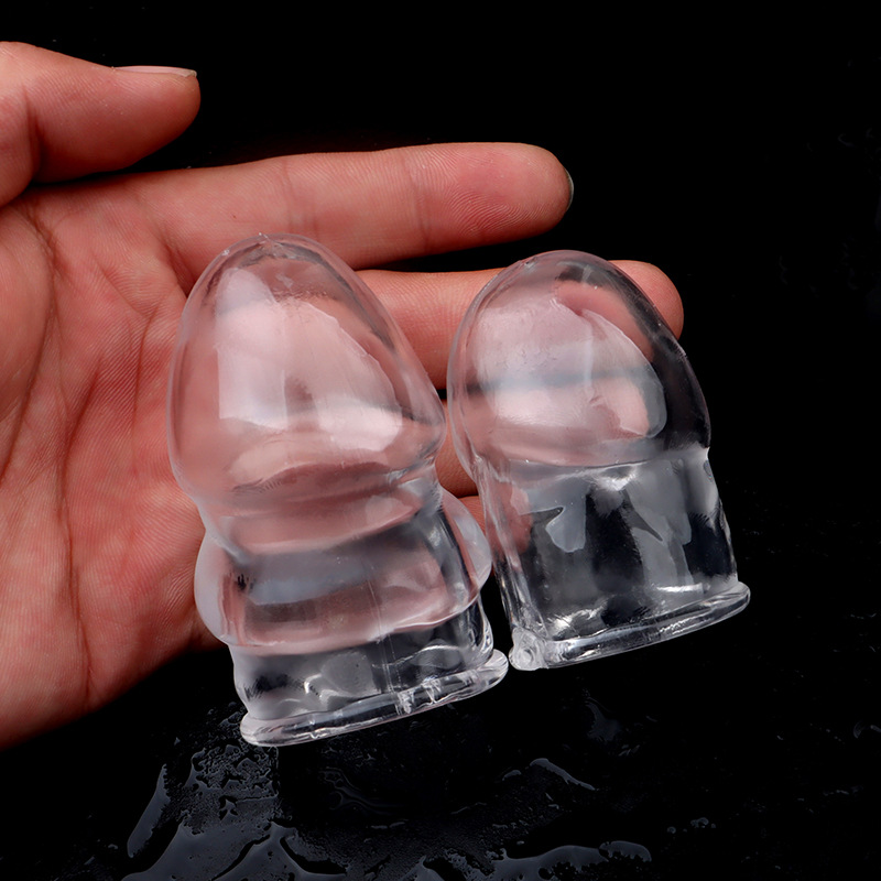 加长开口阴茎套男用隔热套狼牙套水晶套情趣成人用品厂家代发