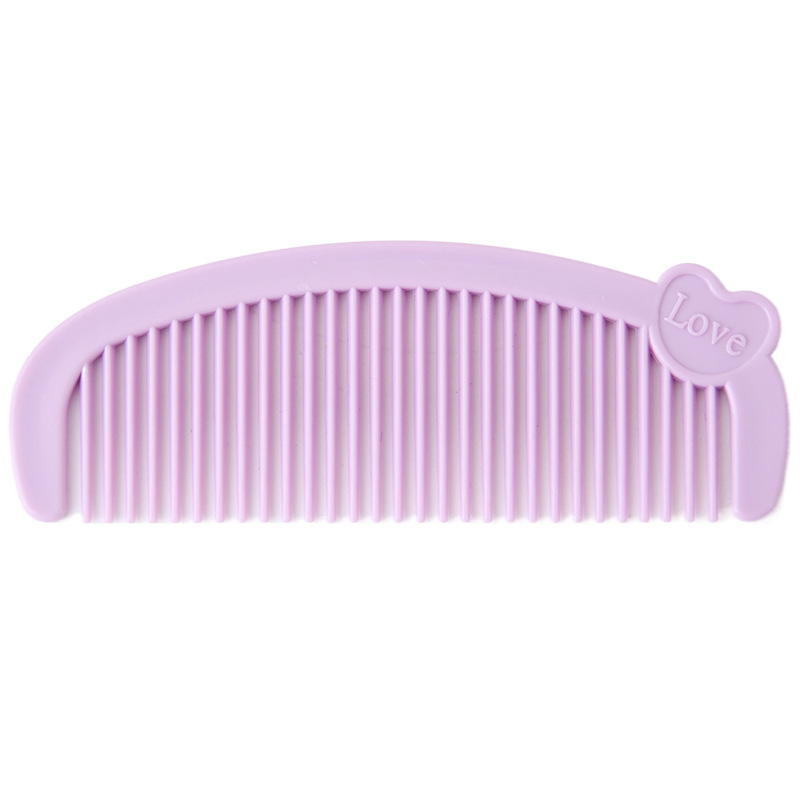 Cartoon Love Mini Small Comb Cute Student Portable Hairdressing Comb Household Children Baby Female Comb Tangle Teezer