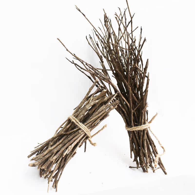 装饰干柴捆摆件幼儿园diy手工创意材料乡村干树枝柴火细枯枝