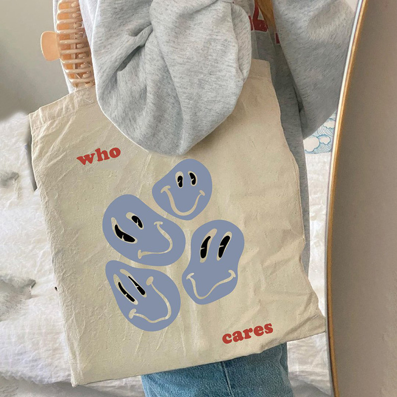 创意印花手提帆布袋广告宣传礼品棉布袋时尚单肩帆布包加印logo