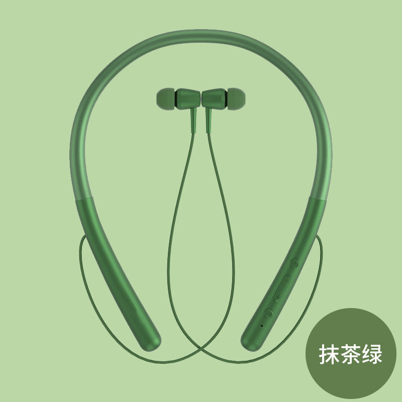 2022 new bluetooth headset halter wireless sports noise reduction headset wholesale neck hanging cross-border