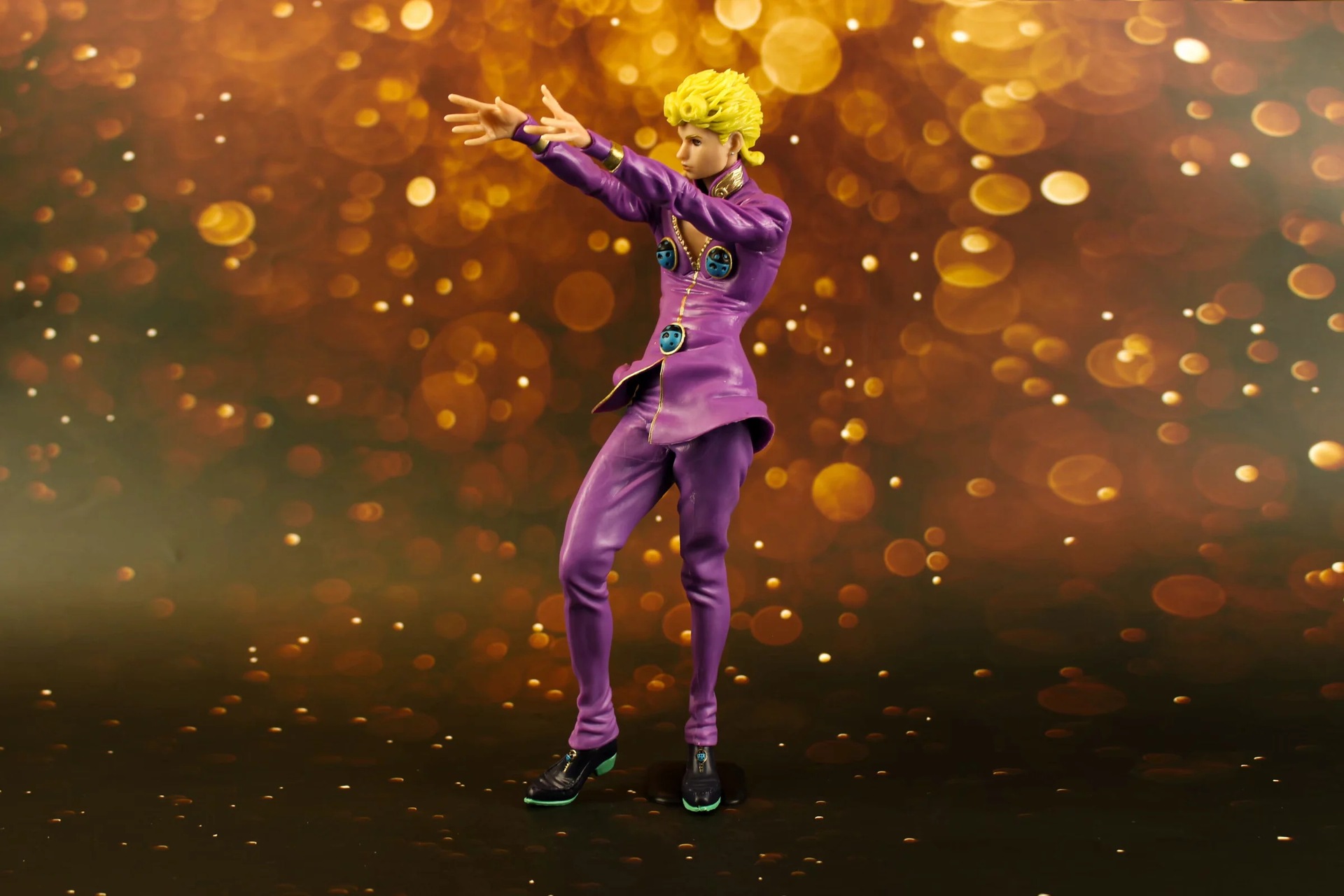 动漫批发 jojo的奇妙冒险 乔鲁诺.乔巴纳 站姿 公仔模型盒装手办