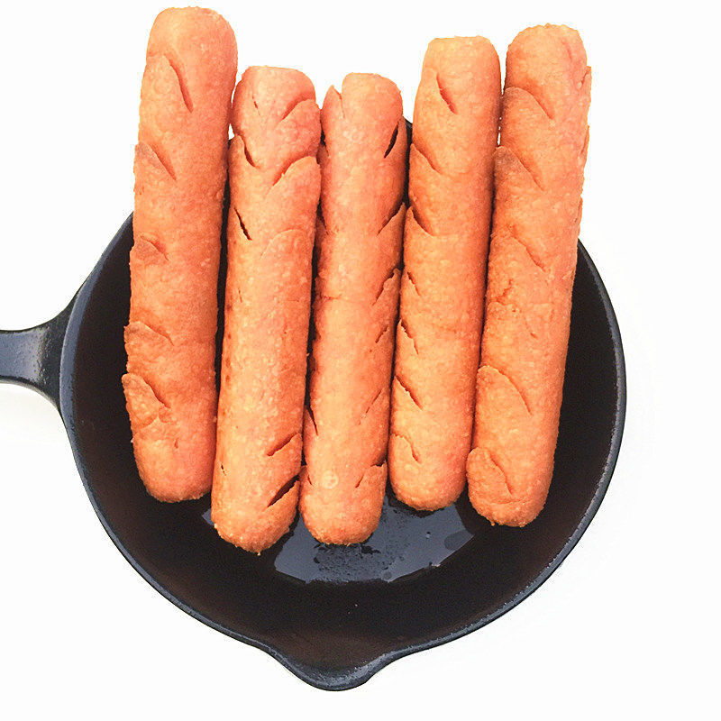 铁板肠油炸烧烤淀粉肠街头韩国风味煎炸火腿面粉香肠批发包邮