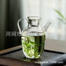 高硼硅耐热玻璃小执壶家用养生泡茶壶带盖壶花茶绿茶壶茶具精致