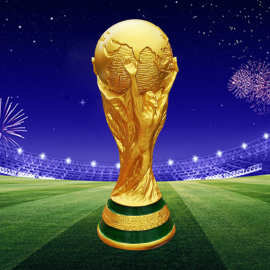 厂家直销世界杯礼品 大力神杯奖杯 树脂工艺品足球比赛跨境纪念品