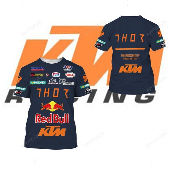 红牛速降服 ktm骑行服上衣男 redbul短袖夏季山地车越野摩托车服