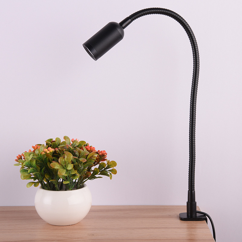 插电按钮式led工字夹台灯 耐用展览夹子灯 照明金属夹子台灯