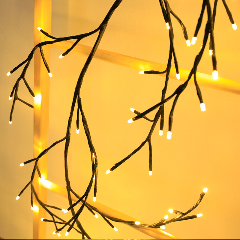 Led Simulation Branch Rattan Tree Light Starry Christmas Room Decoration Holiday Light Bedroom Layout Atmosphere Light