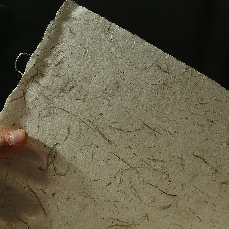 安徽泾县四尺六尺白色仿古云龙皮纸宣纸书法国画创作专用宣纸批发