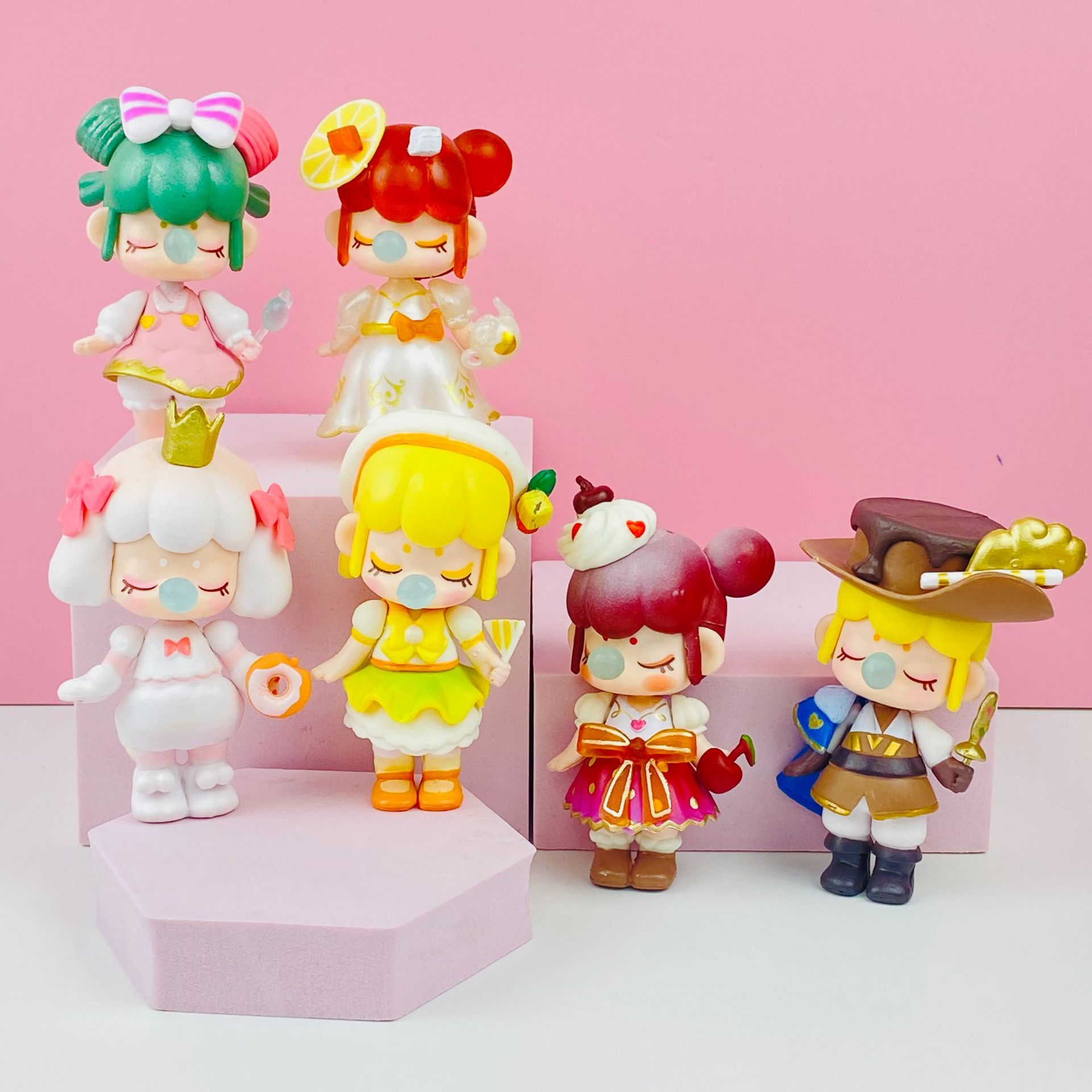 下午茶系列盲盒手办梦境小女仆公主扭蛋娃娃机玩具公仔蛋糕摆件