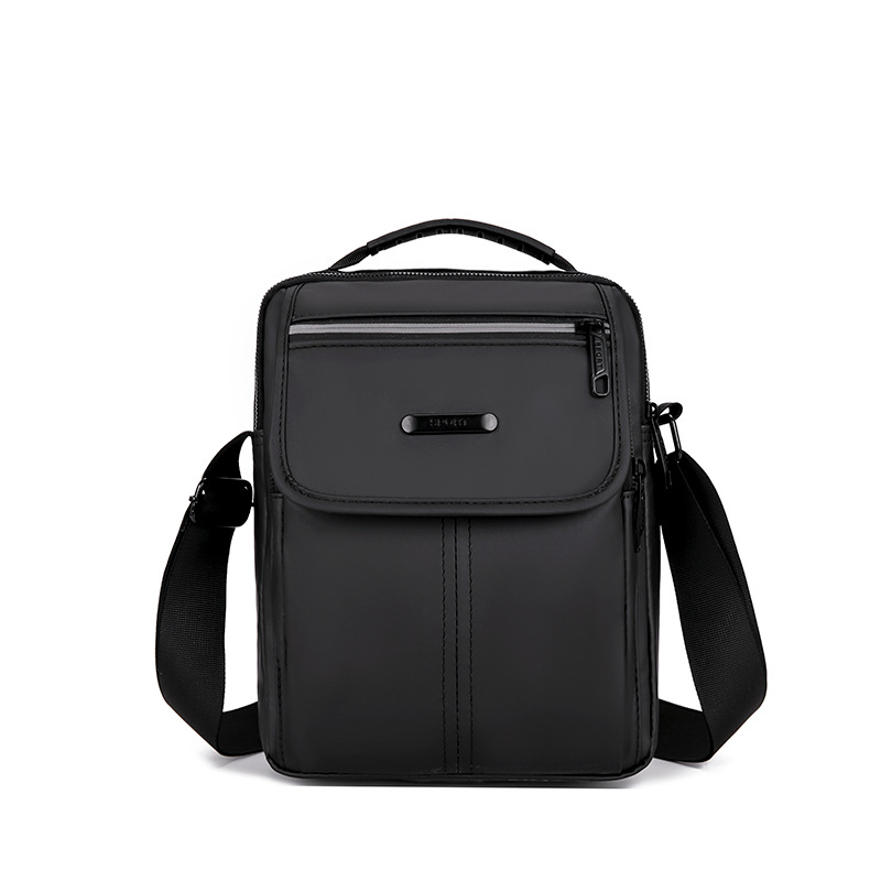 Men's Bag New PU Leather Korean Men's Bag Business Leisure One Shoulder Crossbody Bag Work Commuting Fashion Trend Cross-Body Bag