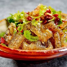 泡椒鱼皮香辣卷230克装开袋即食红油爽脆凉拌开胃小吃零食下酒菜