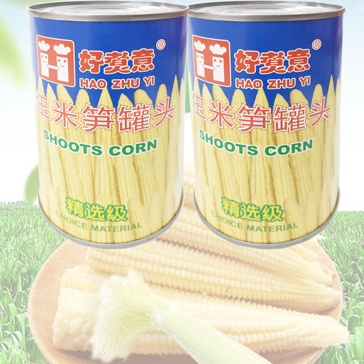 好煮意玉米笋罐头425g粟米笋即食凉拌火锅炒菜炖汤-阿里巴巴