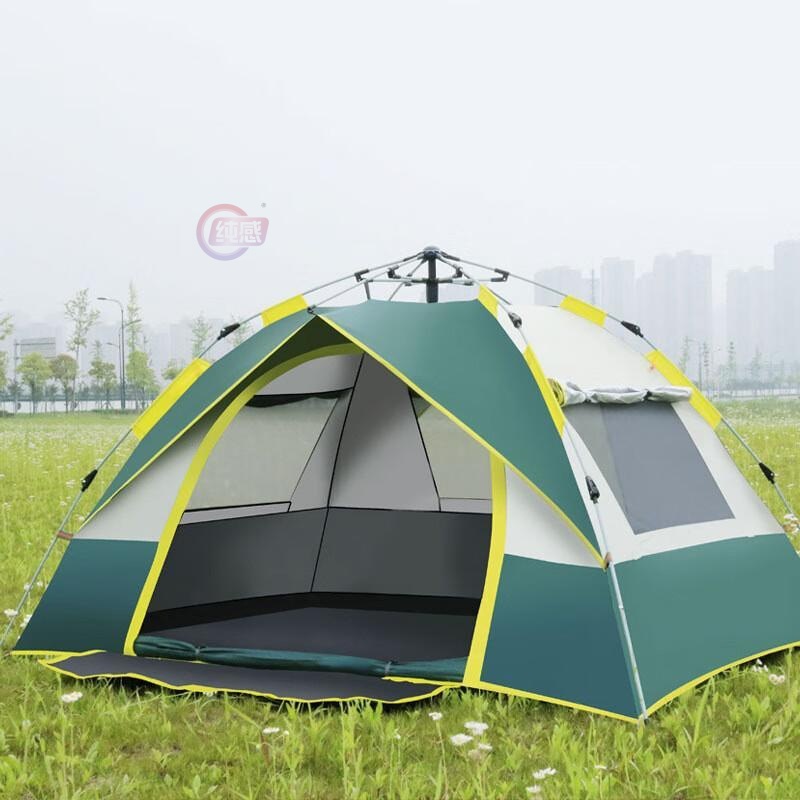 automatic quickly open camping tent camping equipment outdoor double-layer camping tent outdoor portable beach equipment