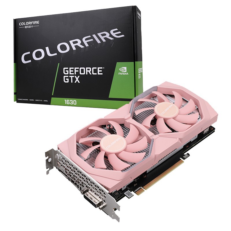 适用七彩虹 镭风 geforce gtx 1630 4gb元气双风扇显卡-阿里巴巴