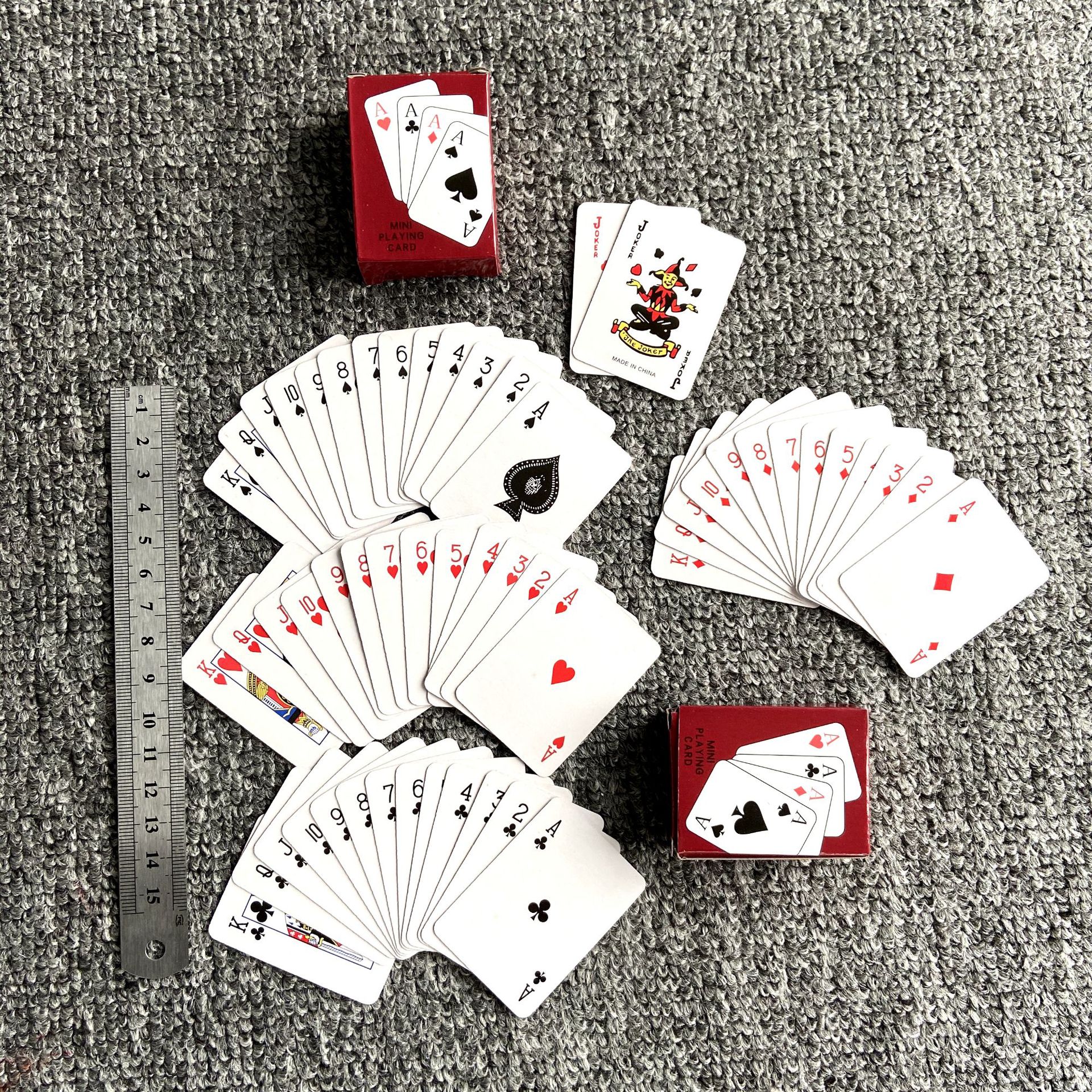 迷你扑克定制小型可爱卡片miniplayingcards儿童桌游现货供应