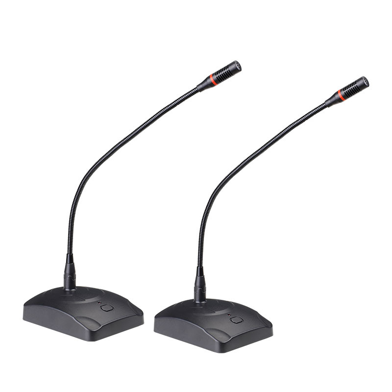 有线会议桌面电容麦克风台式广播话筒高灵敏度鹅颈会议话筒