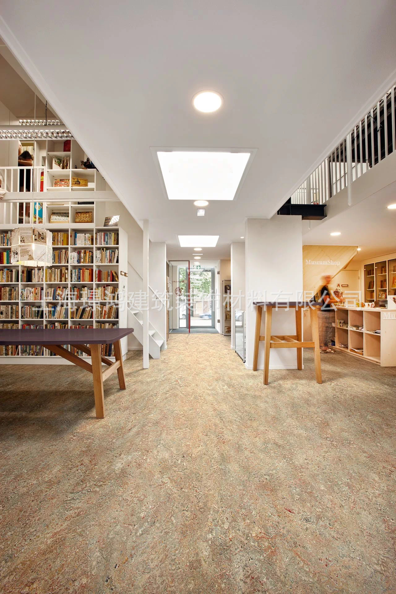 荷兰福尔波亚麻地板 早教幼儿园地胶 学校办公室展厅 亚麻油地板