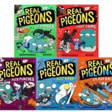 Real Pigeons5册 中小学生英语课外阅读漫画章节书英文绘本读物