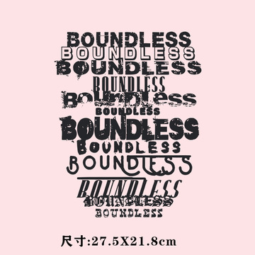 设计感美式复古字母图案印花卫衣热转印白墨衣服贴可熨烫服装胶印