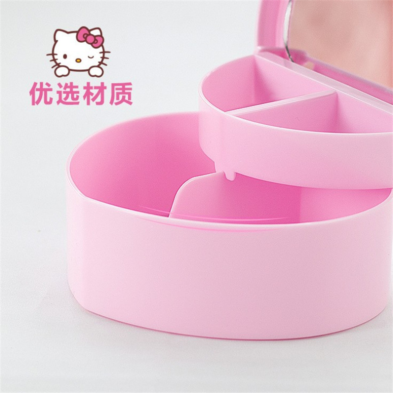 Cartoon Love Heart-Shaped Jewelry Storage Box