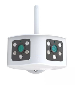 5mp 6mp wifi ptz双目摄像头10倍变焦双镜头无线ip摄像机室外