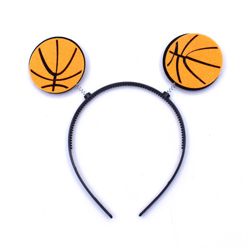 新足球发箍篮球羽毛球网球乒乓球类定制发夹头戴比赛创意加油发箍